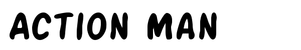 Action Man font preview